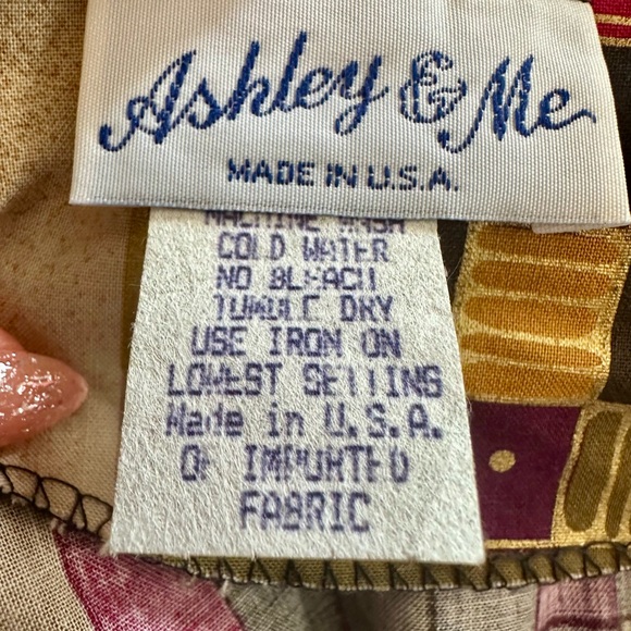 True Vintage 80s/90s Ashley 26 Multicolor Geometric Blazer, Belt & Dress Set 10 - Picture 6 of 13